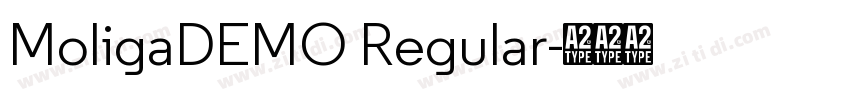 MoligaDEMO Regular字体转换